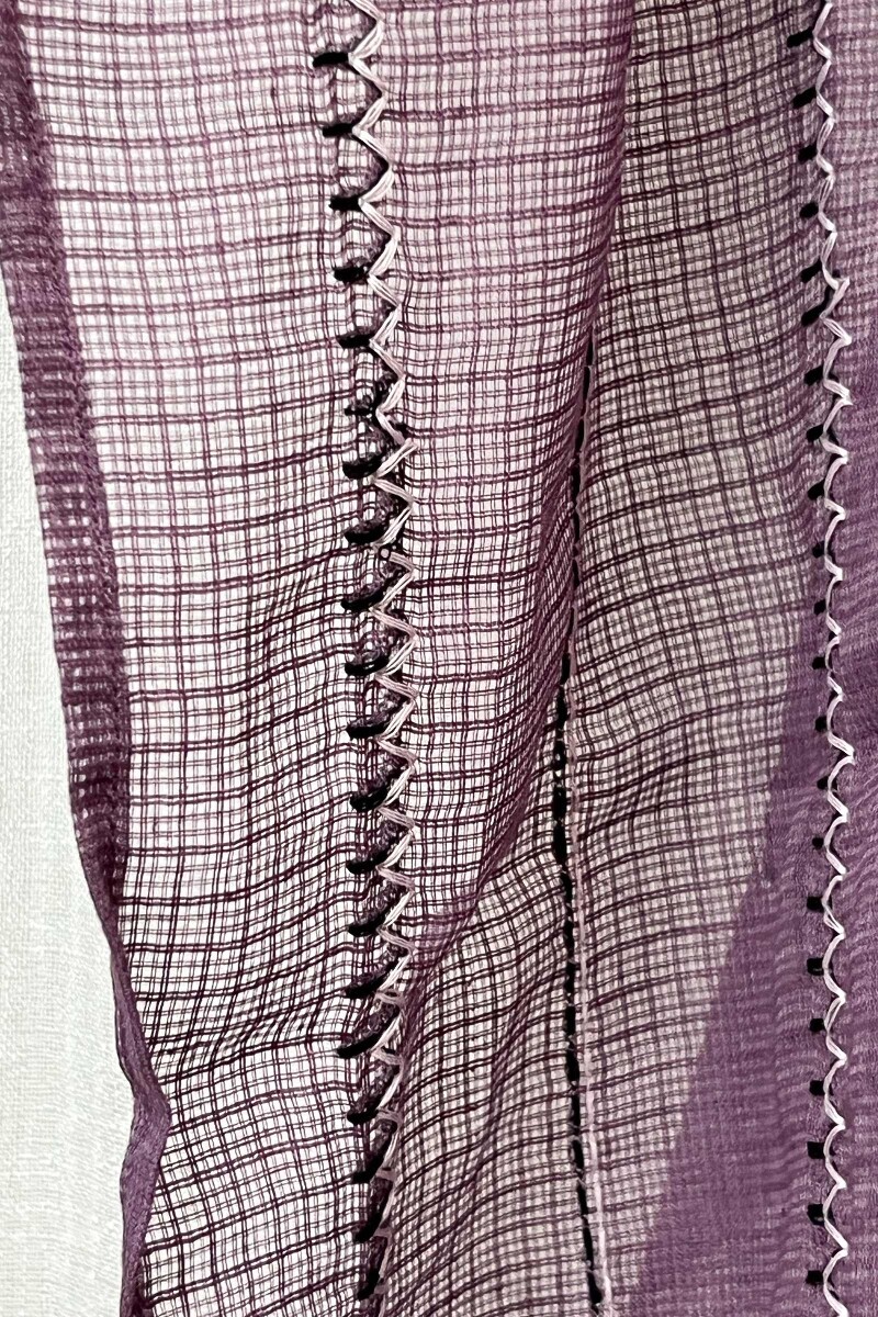 Purple Handcrafted Kota Dupatta