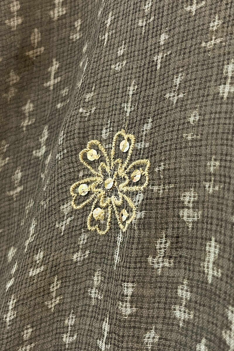 Akola Hand Block-Printed Kota Dupatta