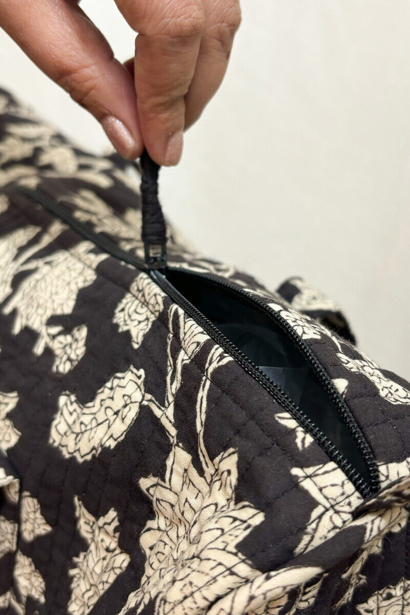 Bagru Hand Block-Printed Cotton Duffel Bag