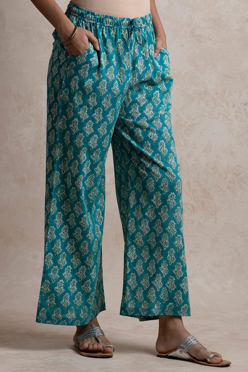 Sanganeri Block Printed Cotton Farsi Pants