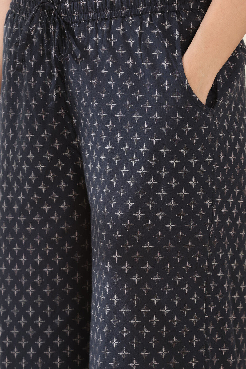 Black Printed Cotton Farsi