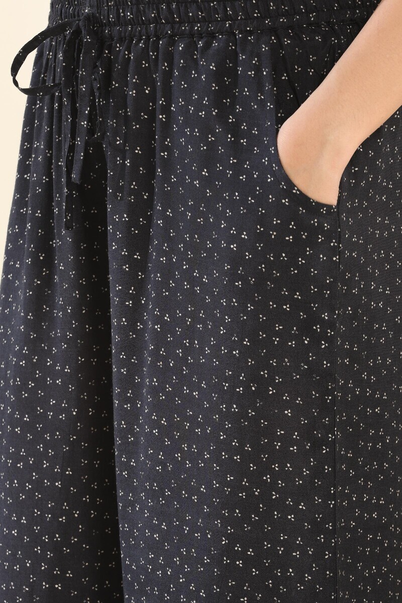 Black Printed Viscose Farsi