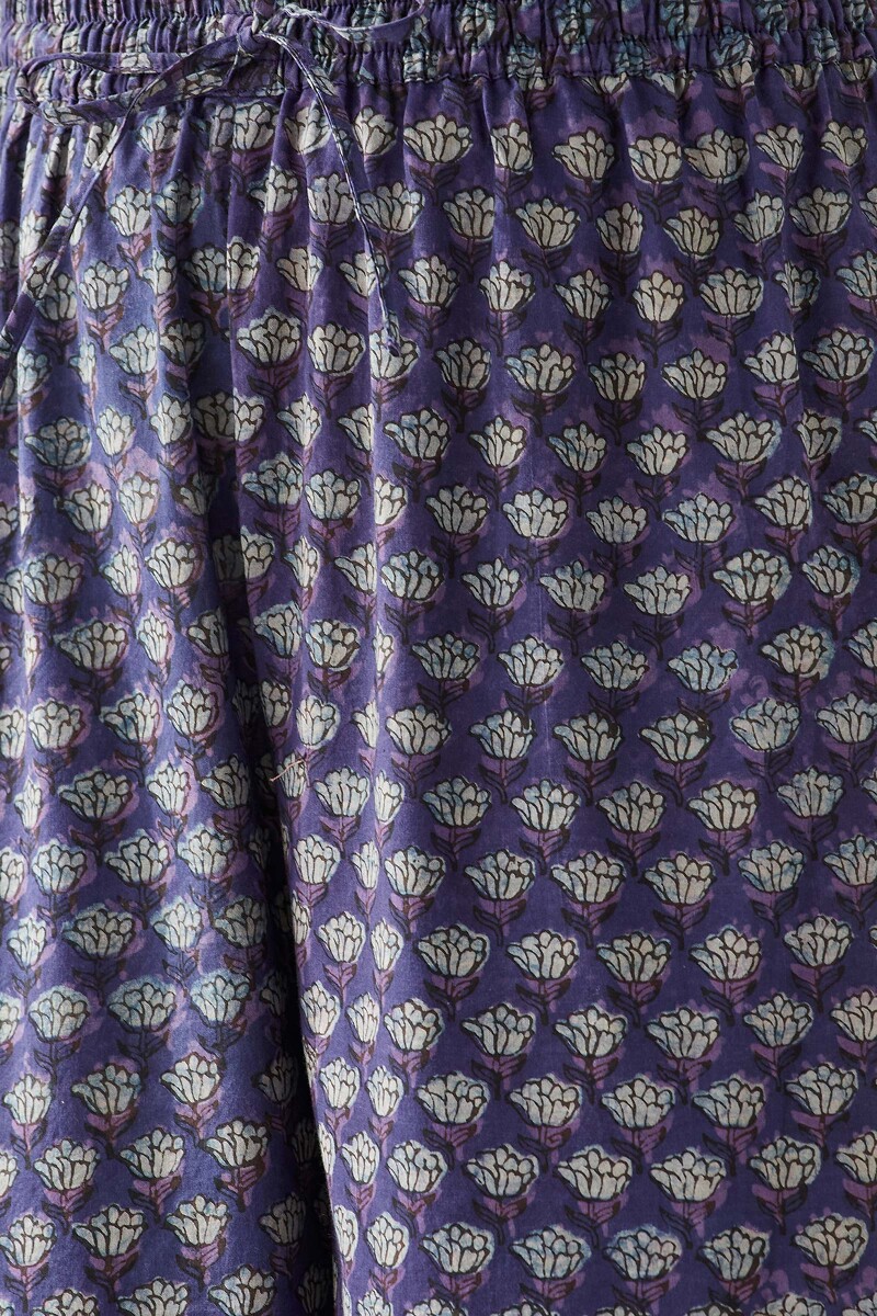 Akola Hand Block Printed Cotton Izhaar Pants