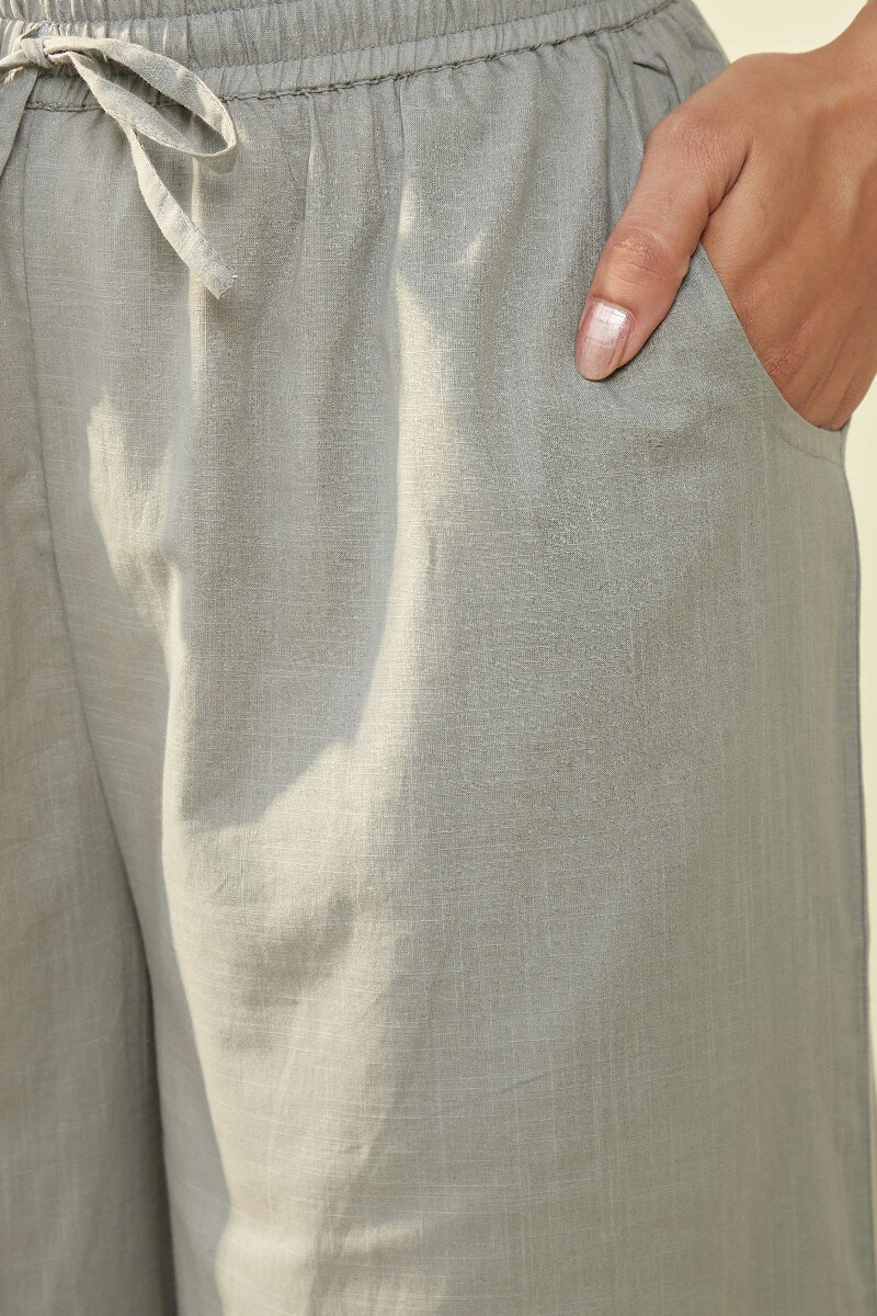 Grey Handcrafted Cotton Farsi