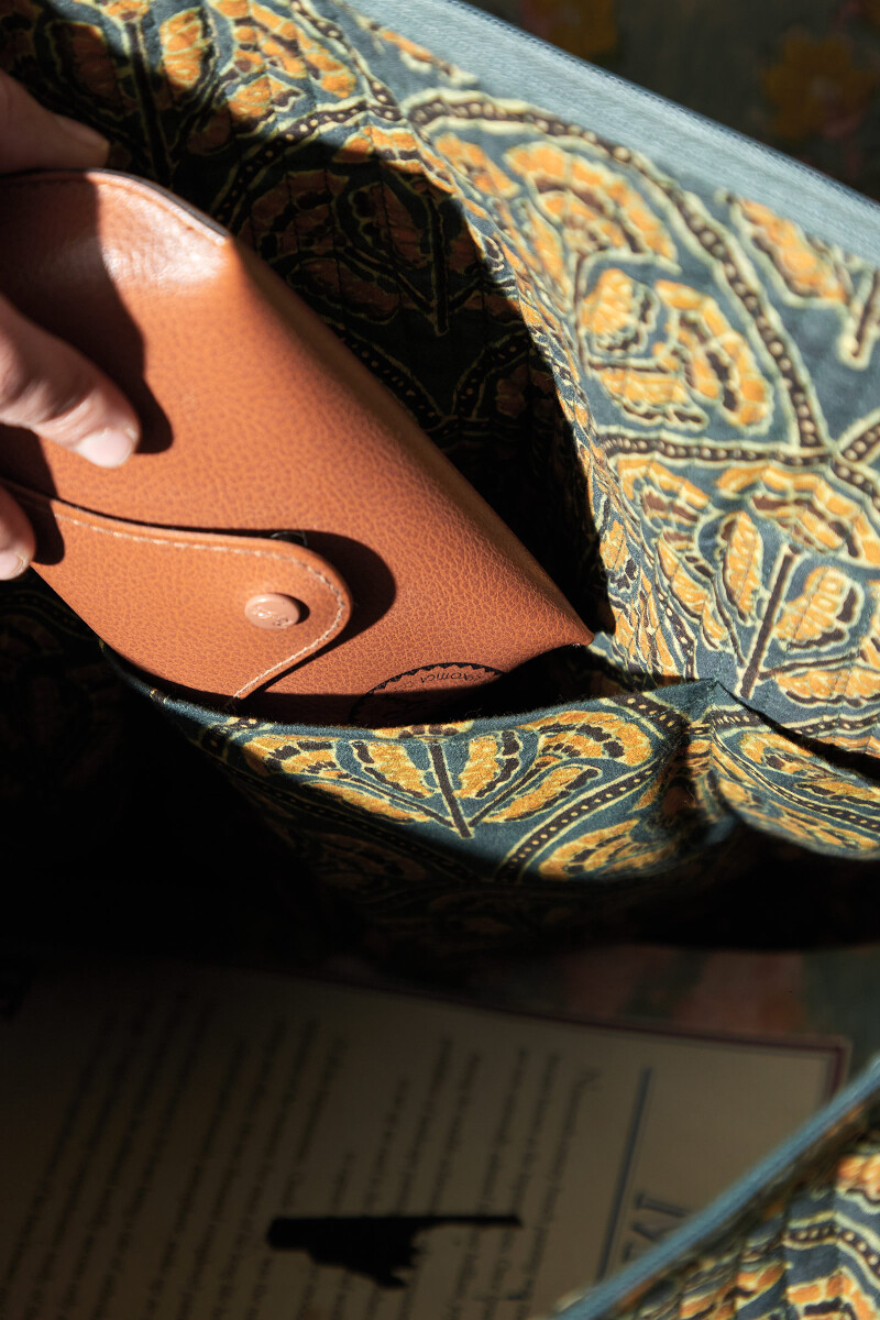 Ajrak Hand Block-Printed Cotton Duffel Bag