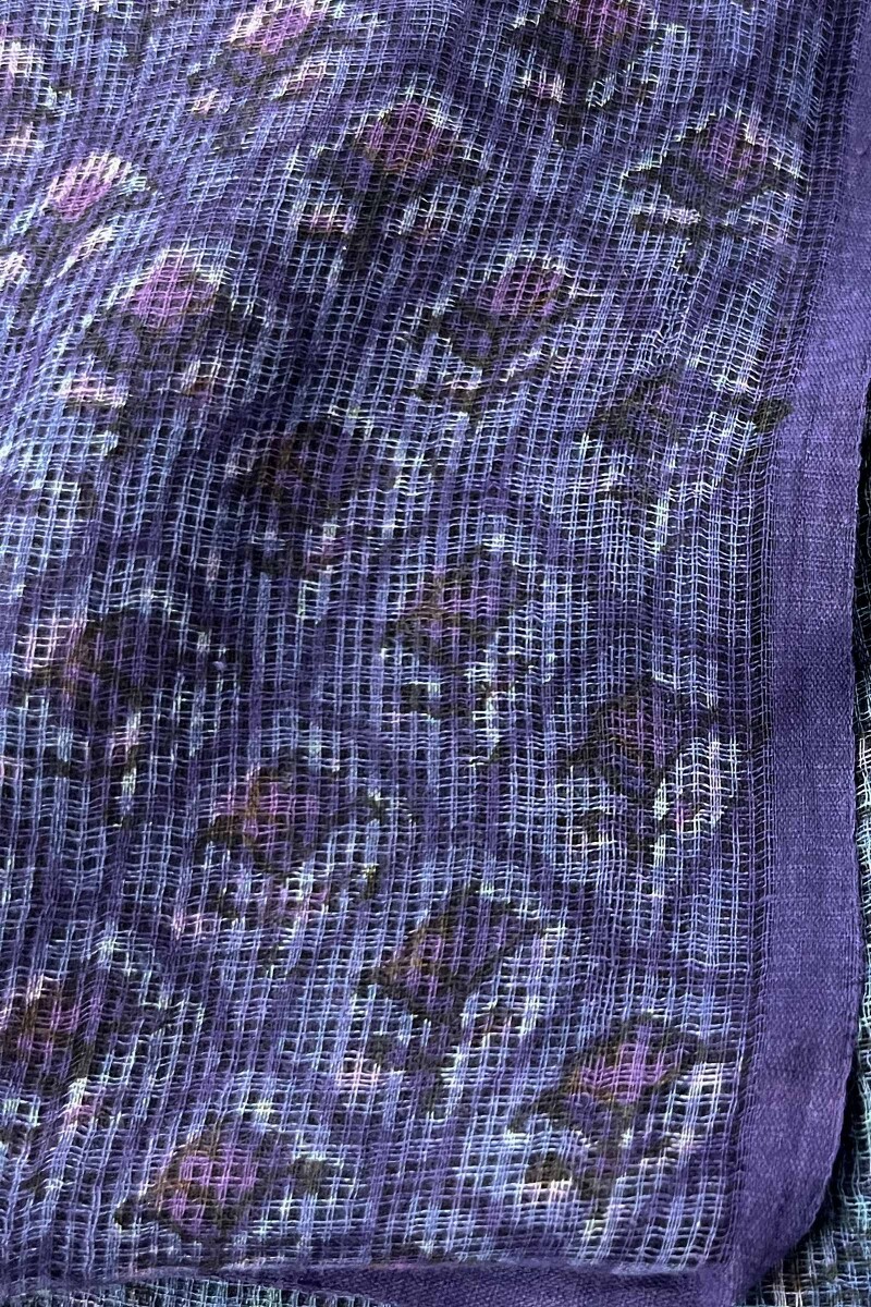 Akola Hand Block Printed Kota Dupatta
