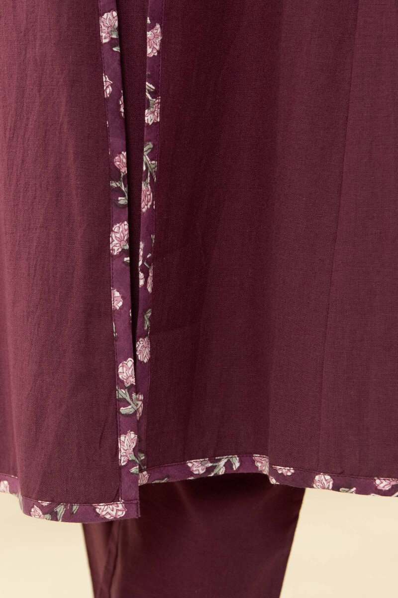 Purple Handcrafted Handloom Jacket