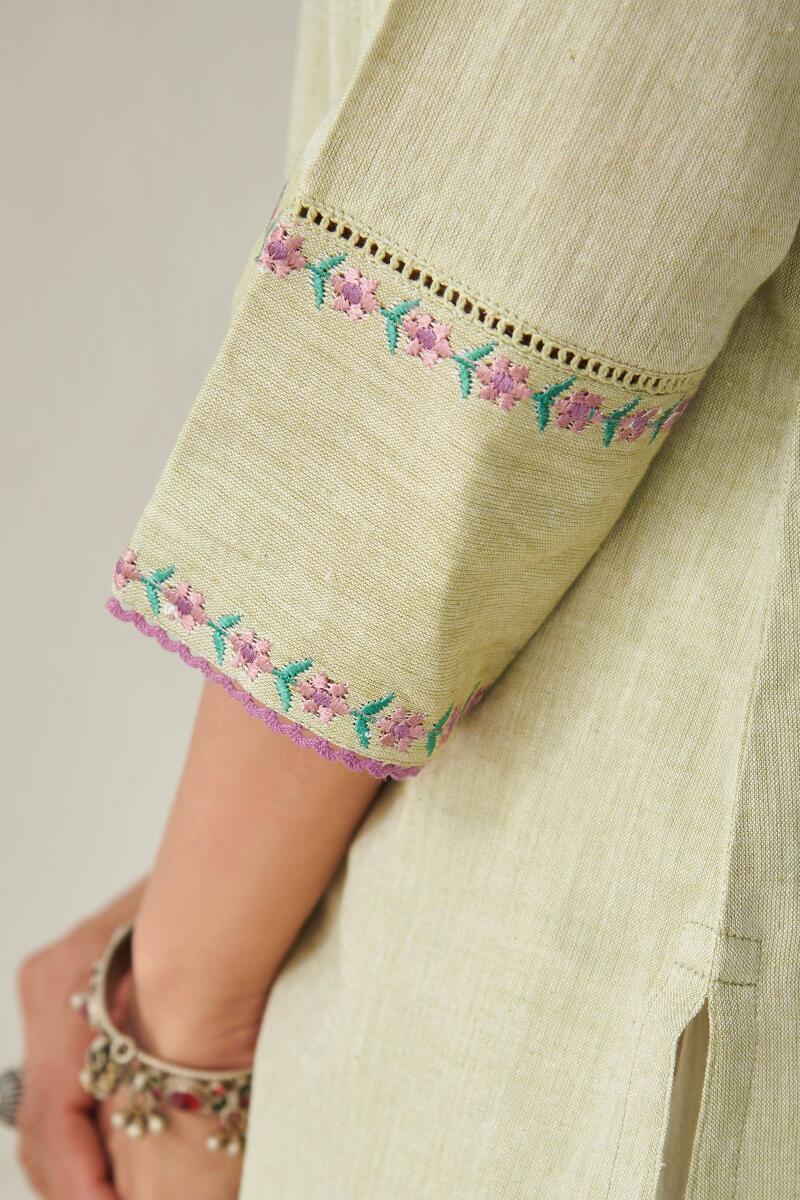 Green Handcrafted Cotton Top