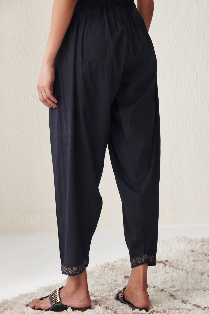 Black Handcrafted Cotton Salwar