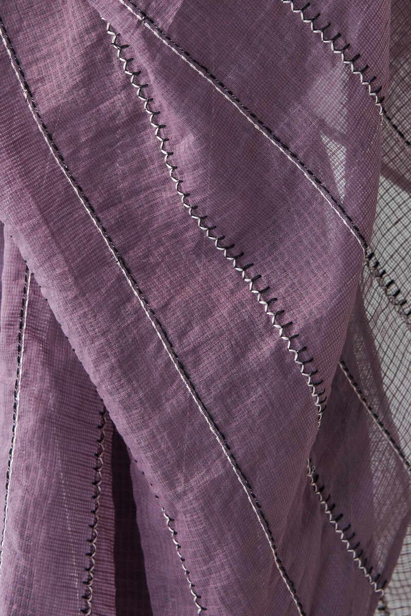 Purple Handcrafted Kota Dupatta