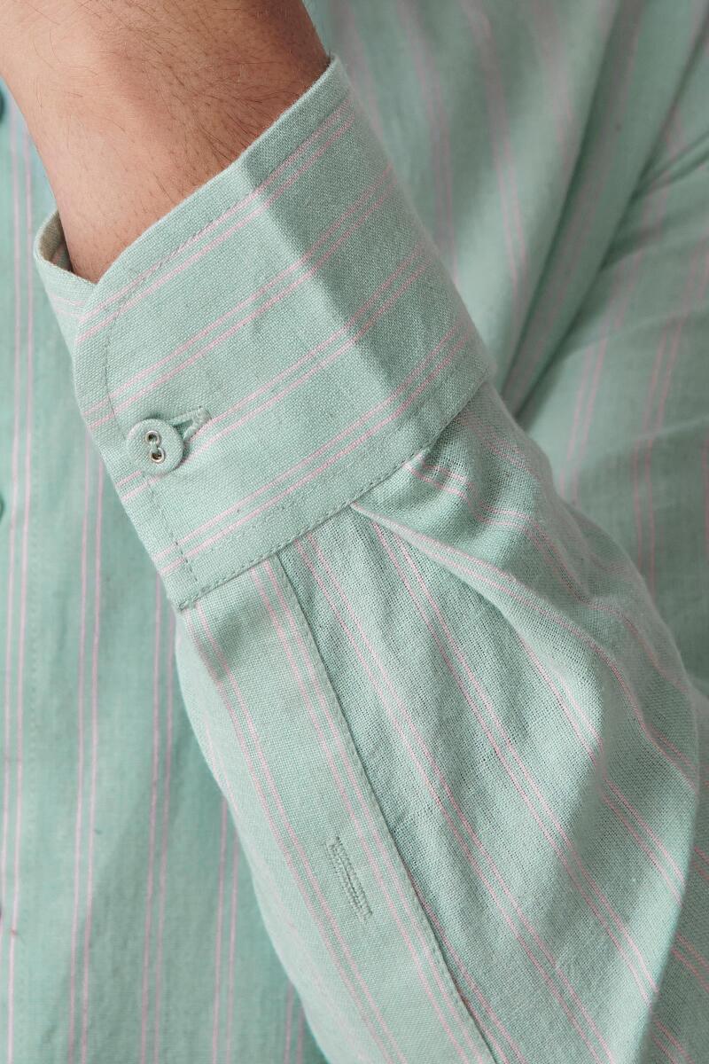 Green Handcrafted Cotton Shirt
