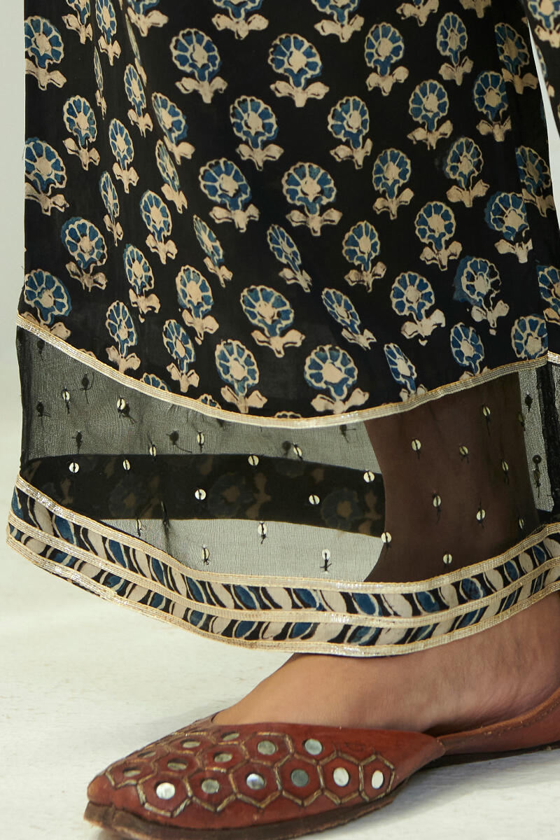 Ajrak Hand Block Printed Modal Farsi