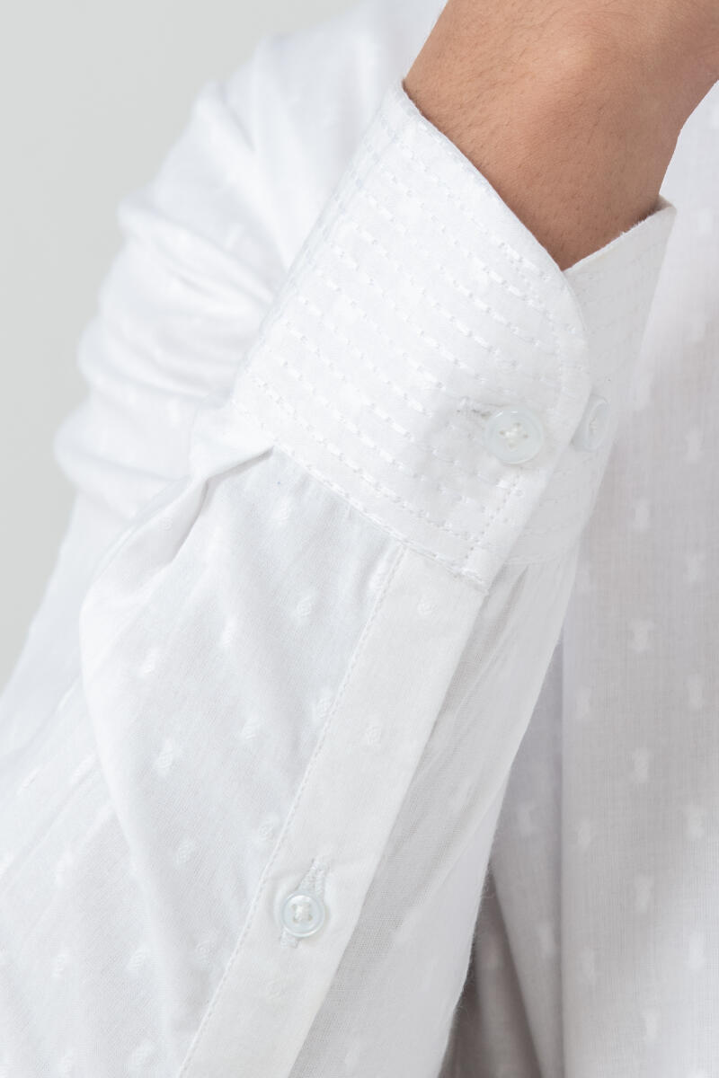 White Handcrafted Cotton Kurta