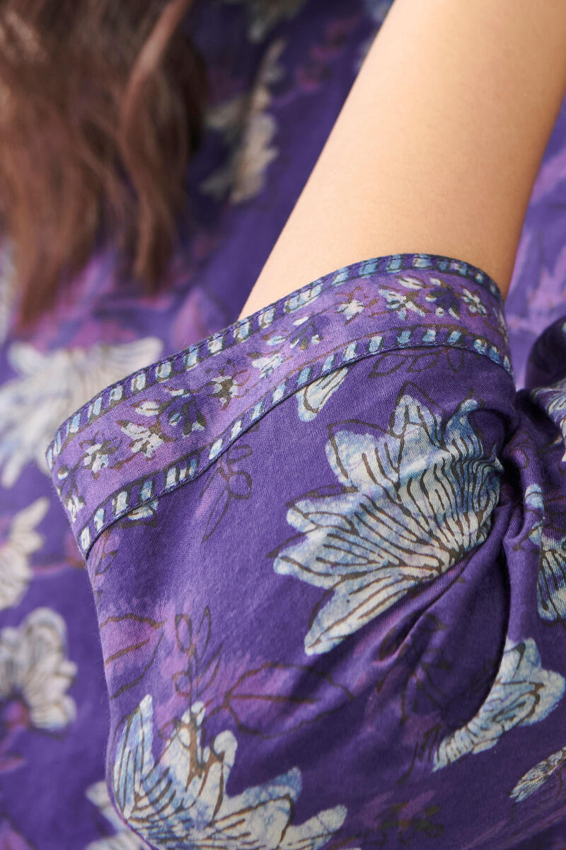 Akola Hand Block Printed Cotton Top