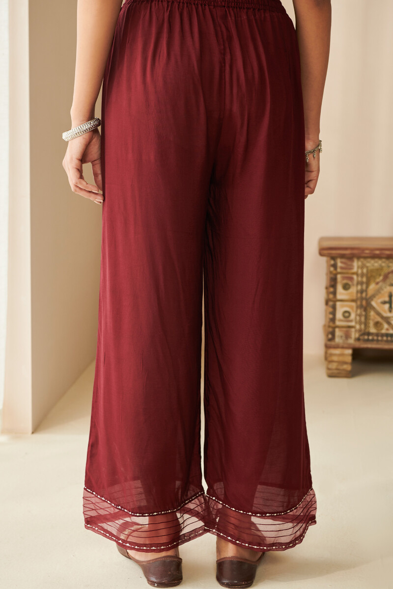 Maroon Handcrafted Modal Farsi