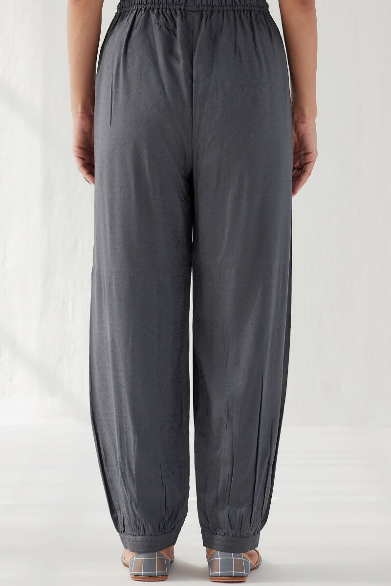 Sage Blue Handcrafted Viscose Izhaar Pants