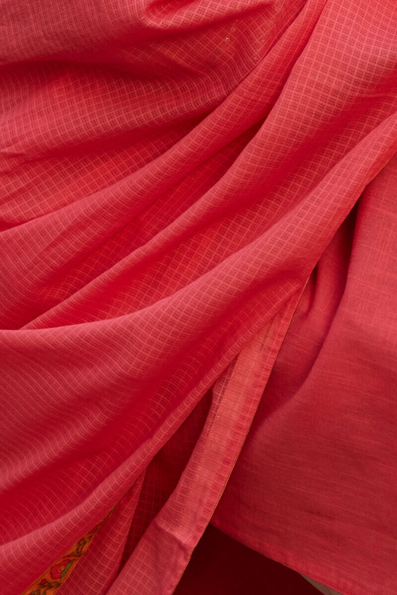 Pink Handcrafted Kota Dupatta
