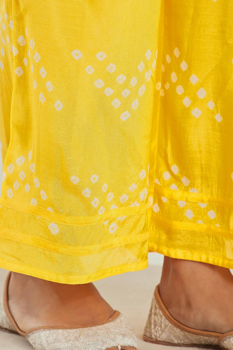 Yellow Printed Modal Farsi