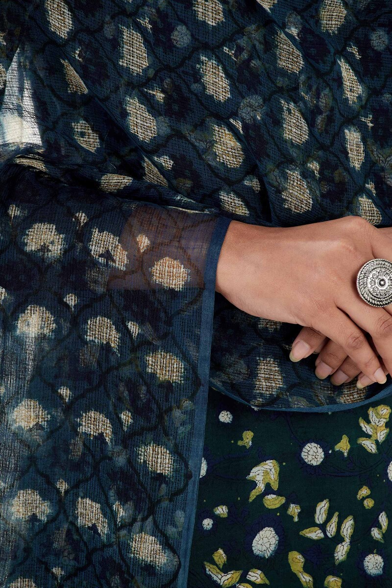 Bagru Hand Block Printed Kota Dupatta