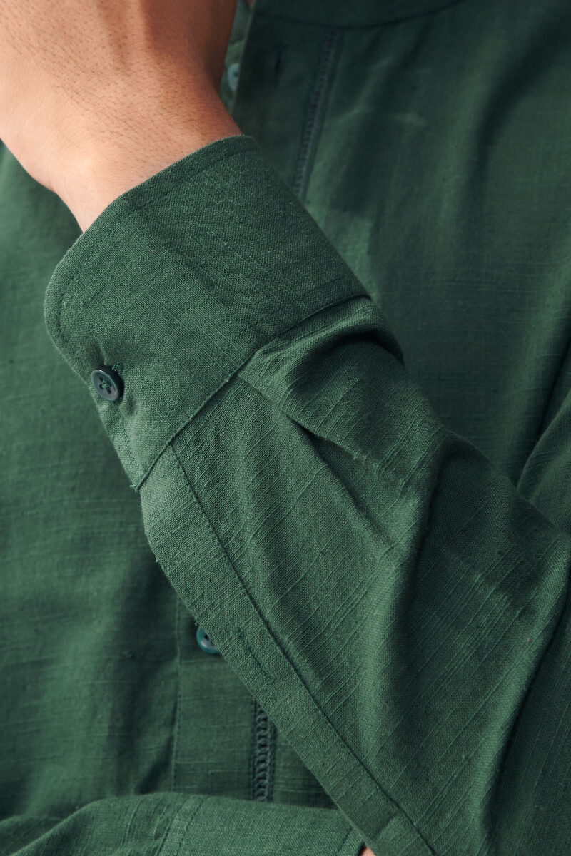 Green Handcrafted Cotton Kurta