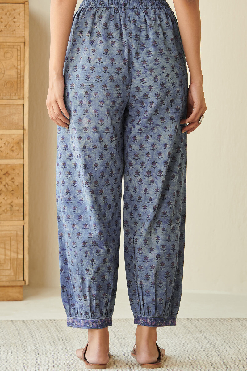 Akola Hand Block Printed Cotton Izhaar Pants