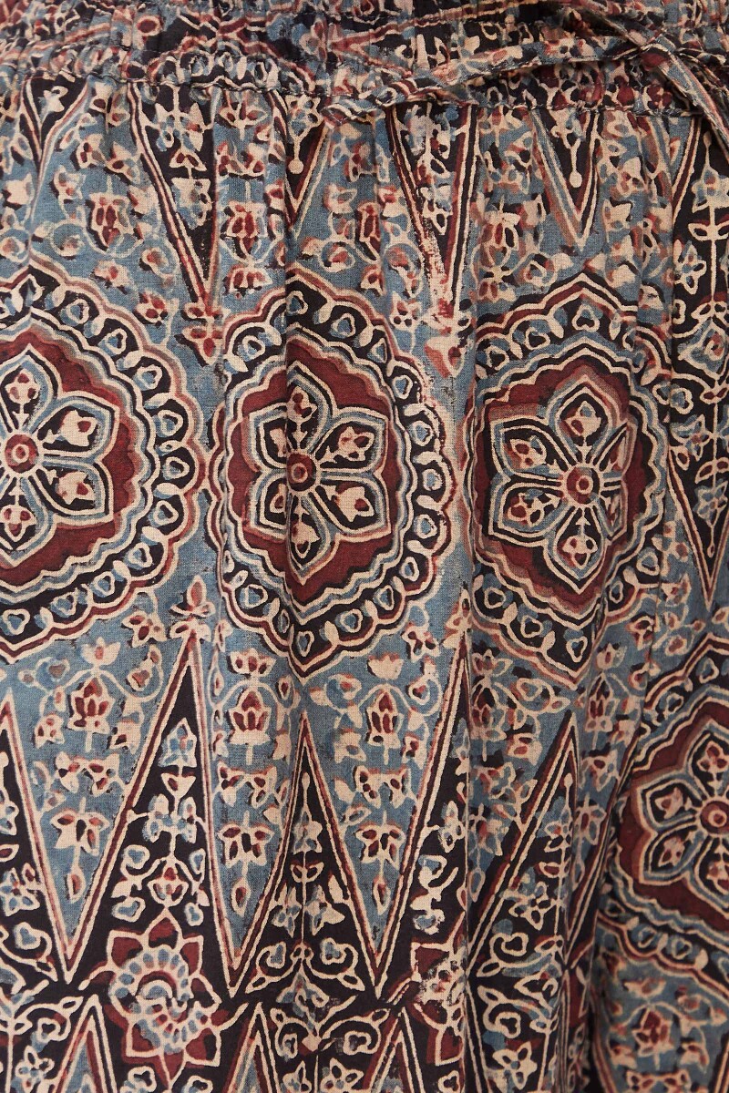 Ajrak Hand Block-Printed Cotton Izhaar Pants