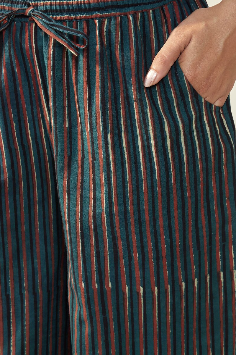 Bagru Hand Block-Printed Cotton Farsi