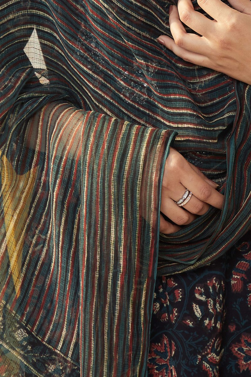 Bagru Hand Block-Printed Kota Dupatta