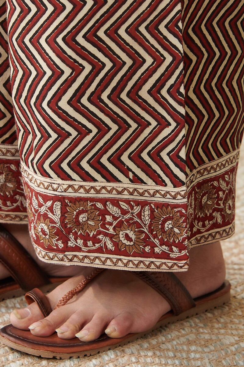 Bagru Hand Block Printed Modal Viscose Farsi Pants