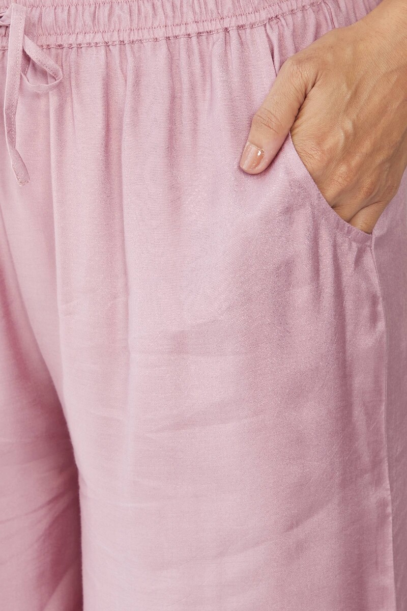 Lavender Handcrafted Modal Palazzo
