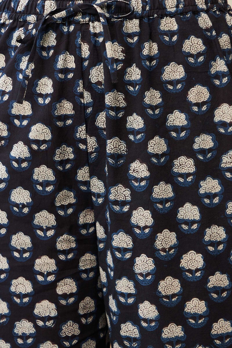 Bagru Hand Block-Printed Cotton Izhaar Pants