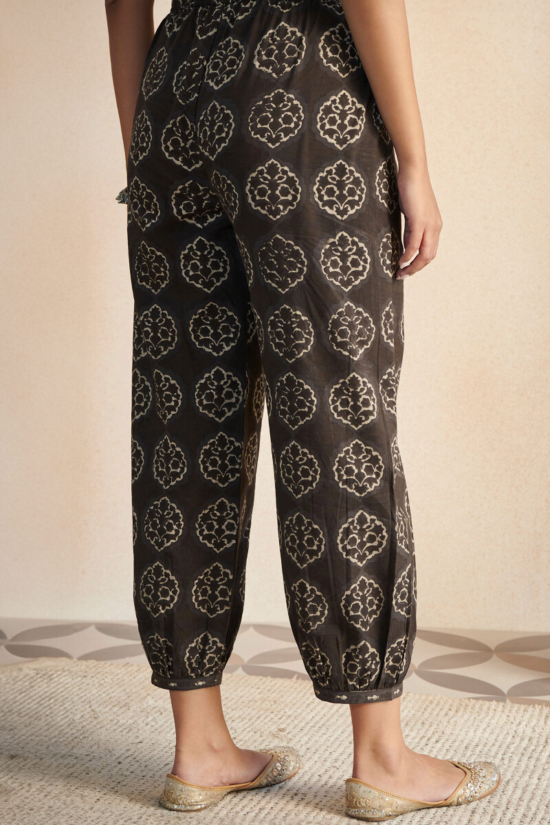 Akola Hand Block-Printed Cotton Izhaar Pants