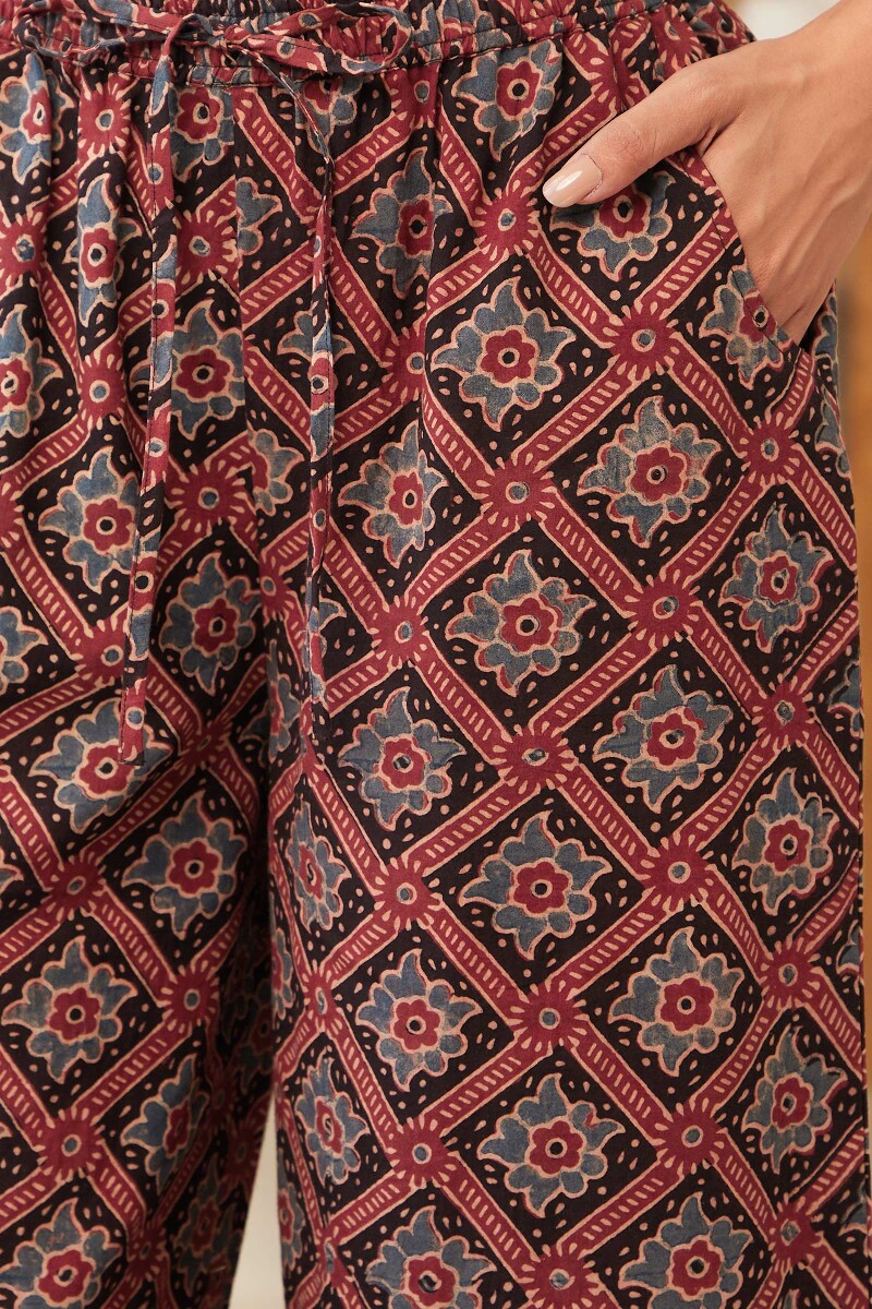 Ajrak Hand Block-Printed Cotton Farsi