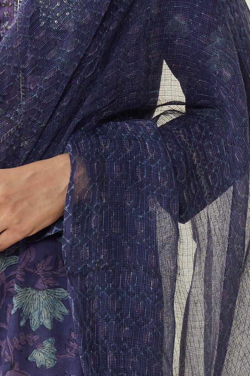 Akola Hand Block-Printed Kota Dupatta