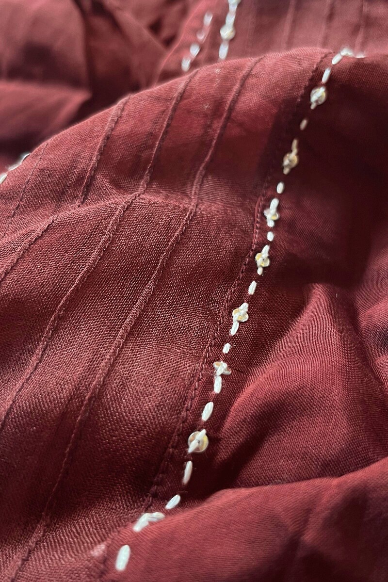Maroon Handcrafted Modal Farsi