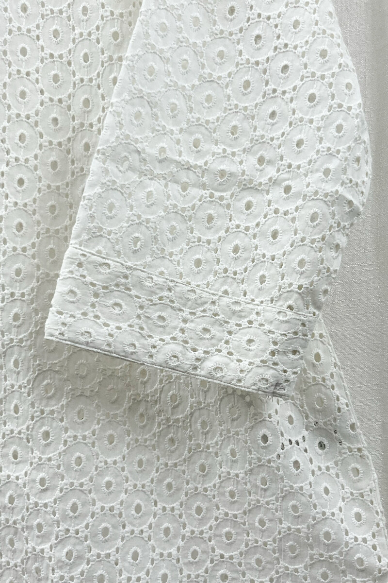 White Handcrafted Cotton Top