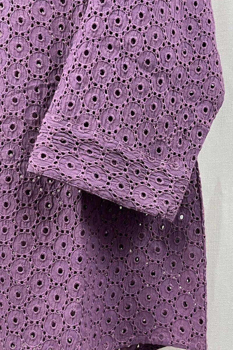 Purple Handcrafted Cotton Top