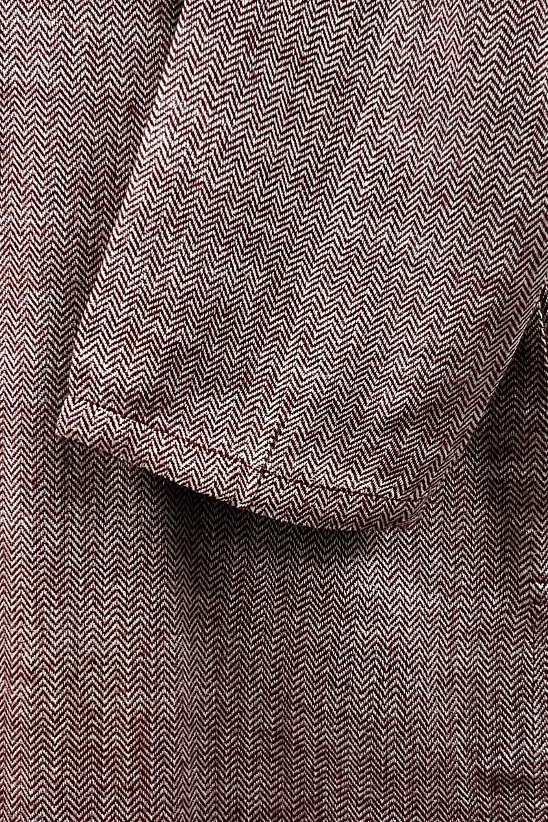 Plum Handcrafted Straight Faux Wool Kurta
