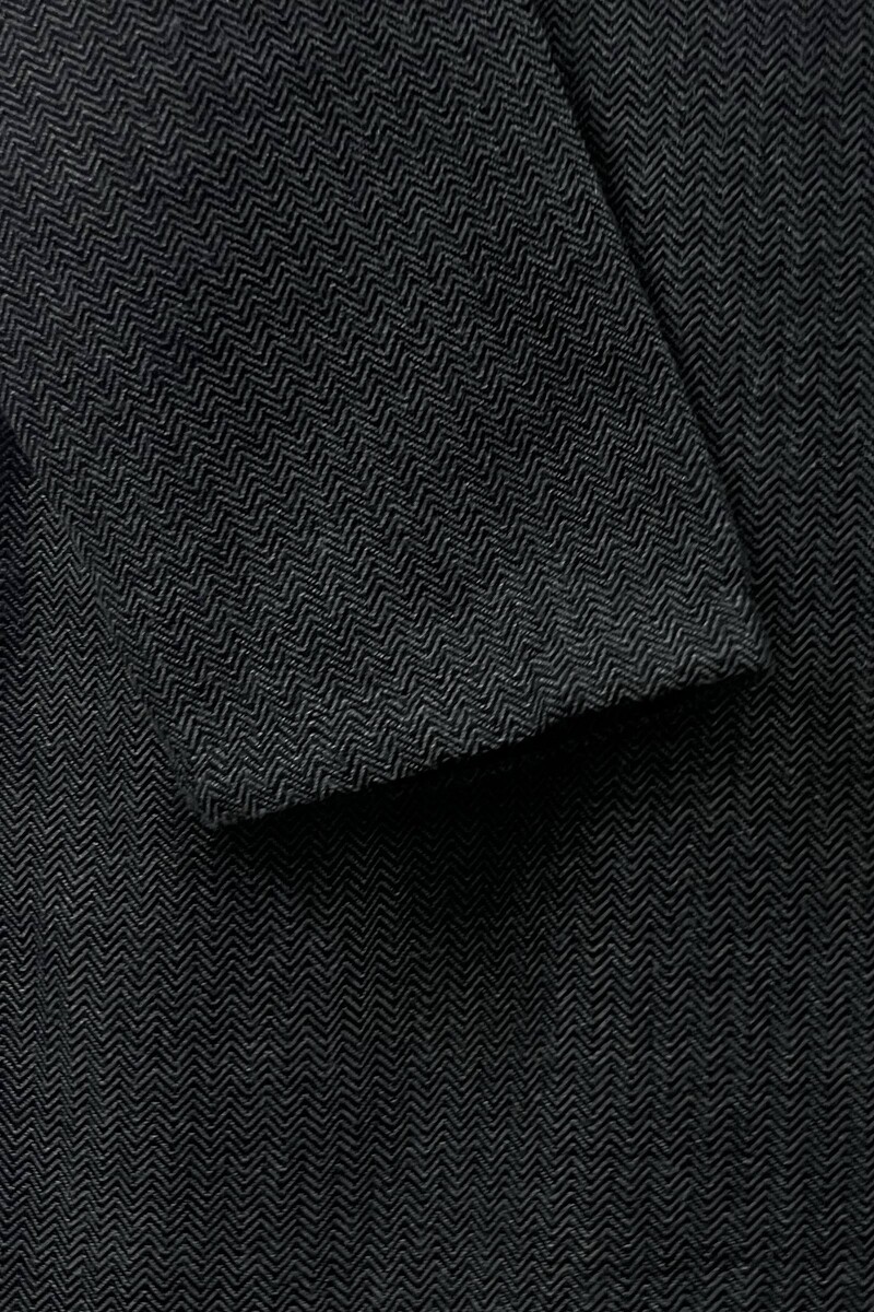 Grey Handcrafted Straight Faux Wool Kurta