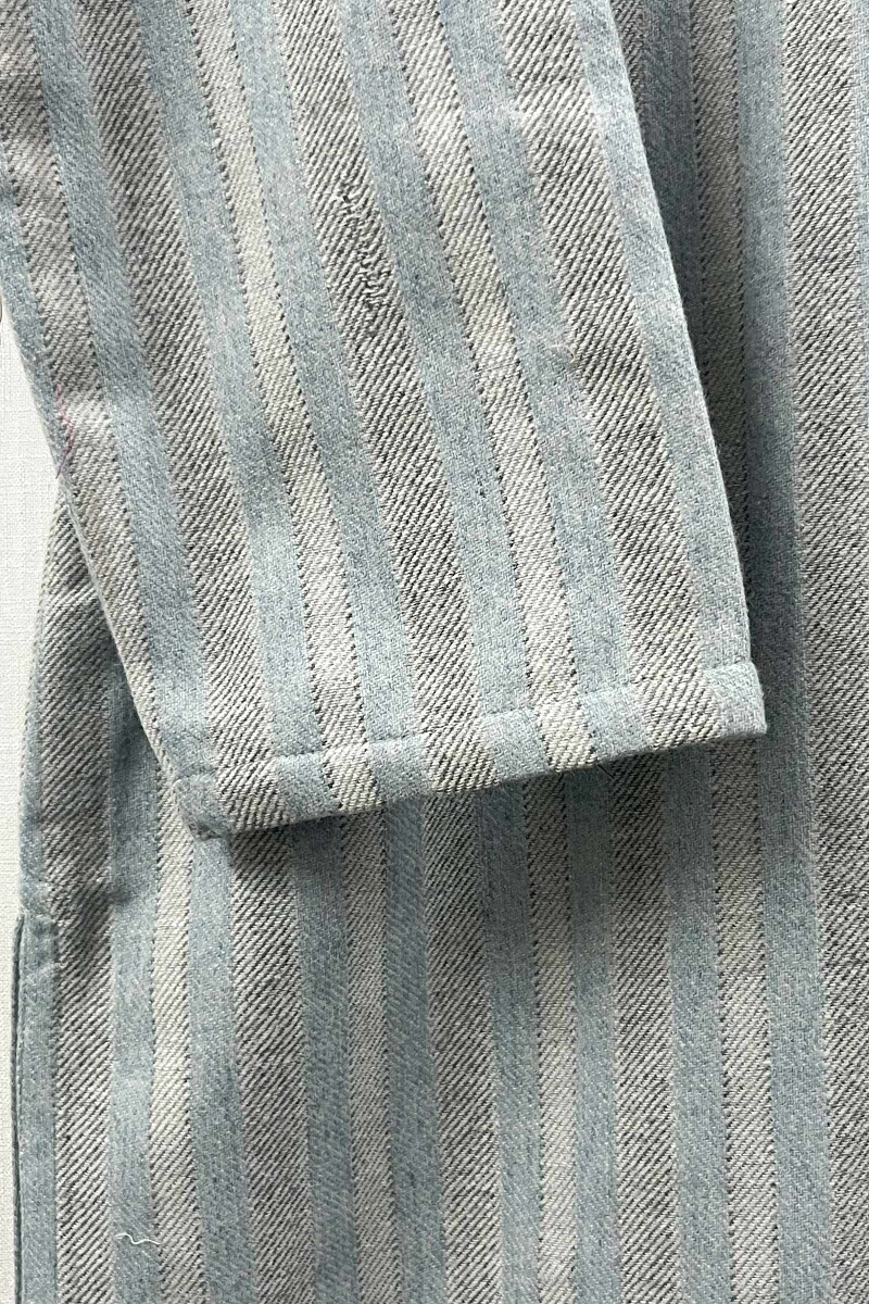 Light Blue Handcrafted Straight Handloom Cotton Kurta