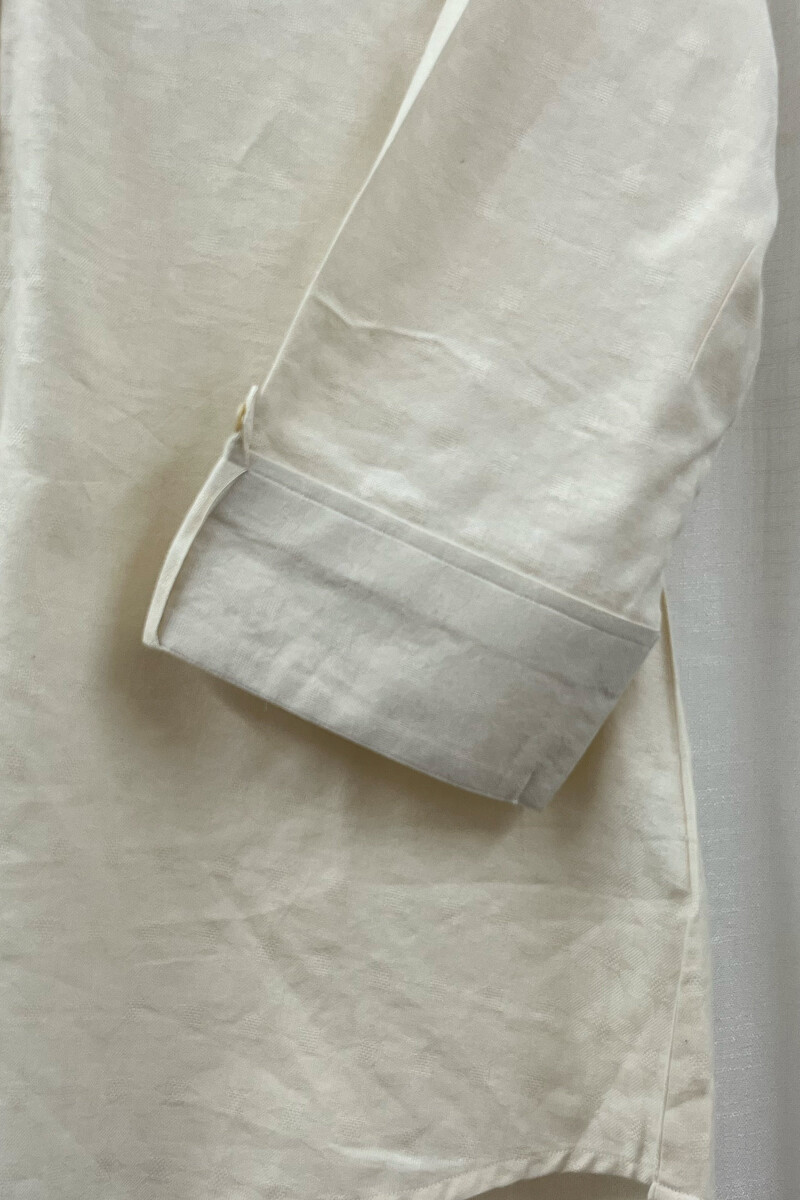 Cream Handcrafted Handloom Cotton Top