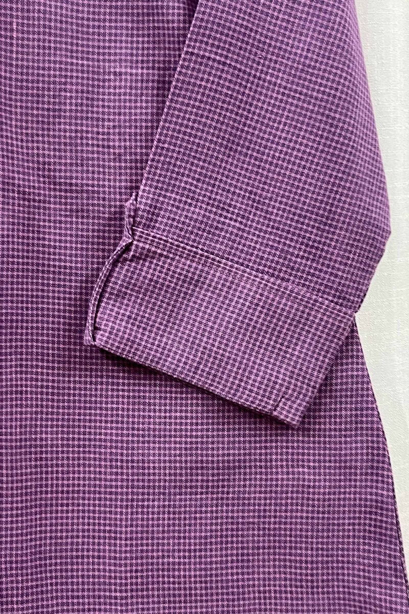 Purple Handcrafted Handloom Cotton Top