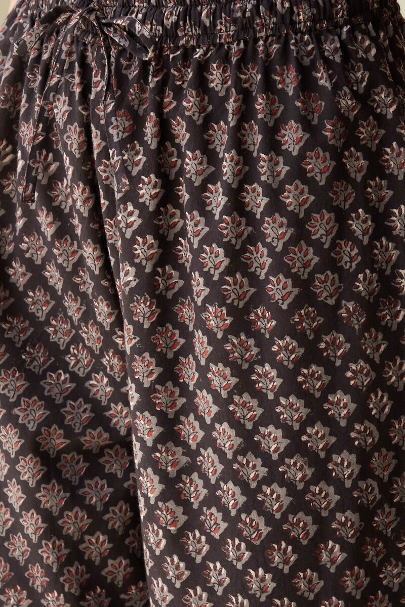 Bagru Hand Block-Printed Cotton Izhaar Pants