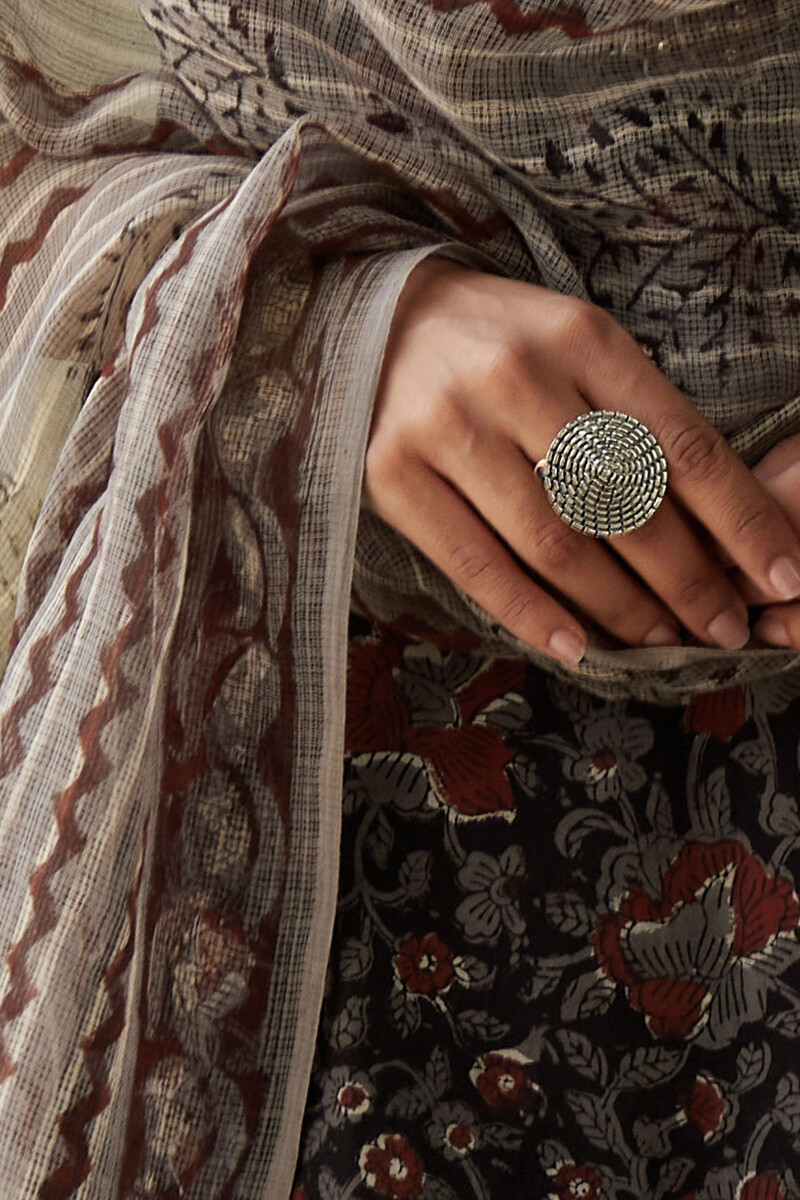 Bagru Hand Block-Printed Kota Dupatta