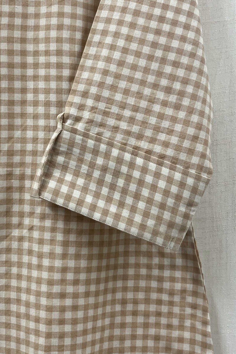 Brown Handcrafted Handloom Cotton Top