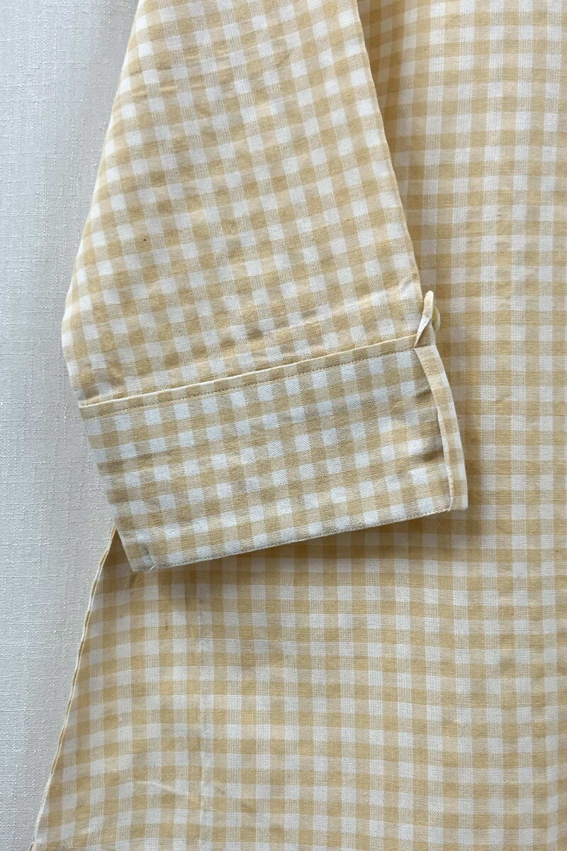 Yellow Handcrafted Handloom Cotton Top