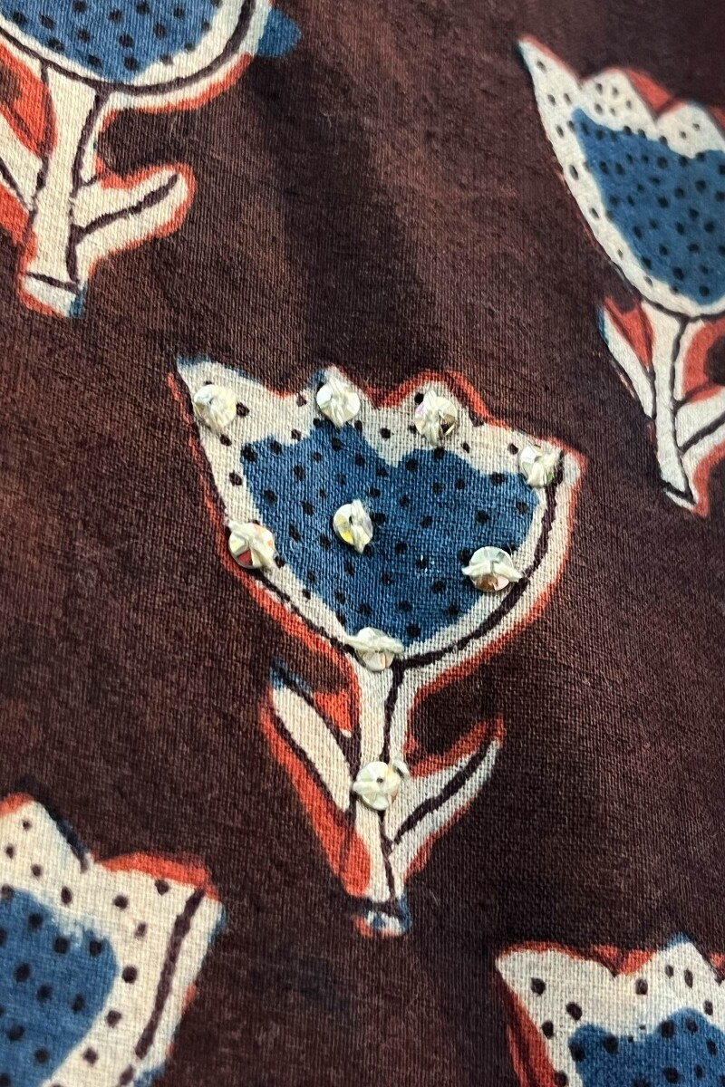 FG Specials: 1 Of 1- Bagru Hand Block-Printed Straight Cotton Kurta