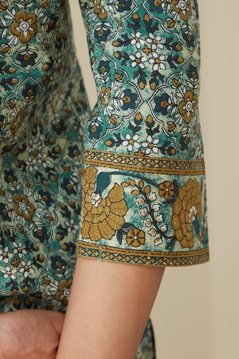 Bagru Hand Printed Straight Cotton Kurta