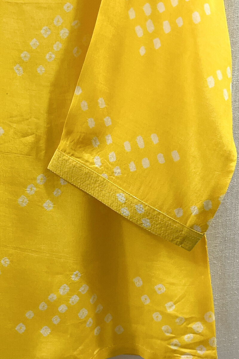 Bandhani Handcrafted Modal Top