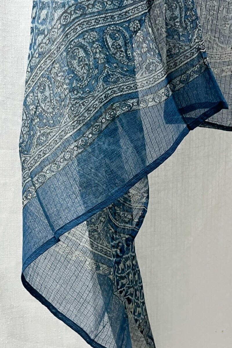 Akola Hand Block-Printed Kota Dupatta